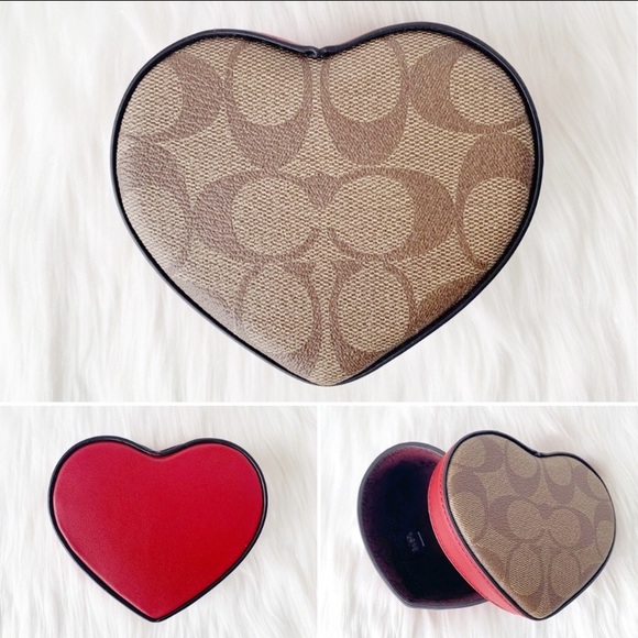 NWT Coach Signature Canvas and Leather Trinket Box - Picture 2 of 10